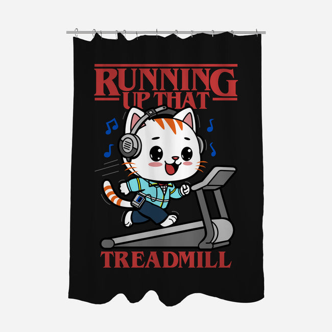 Running Up That Treadmill-None-Polyester-Shower Curtain-Boggs Nicolas