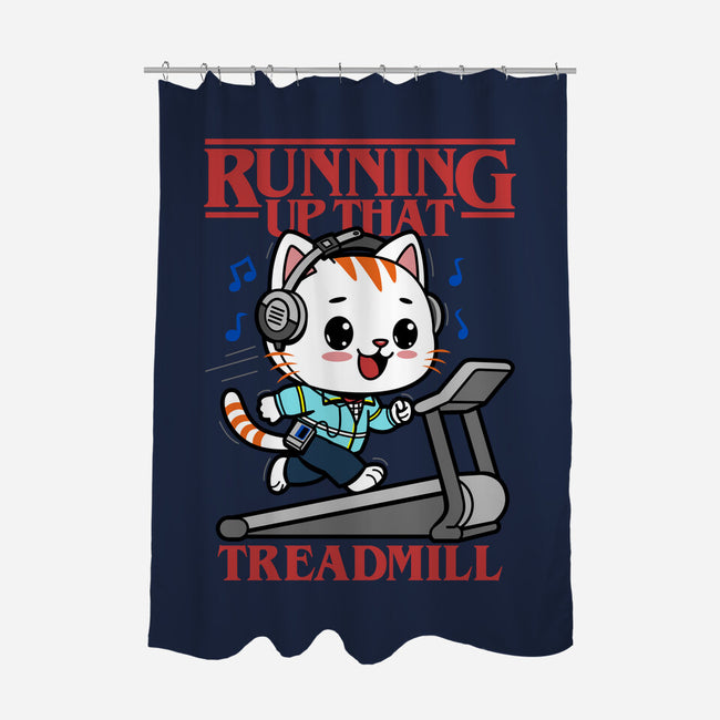 Running Up That Treadmill-None-Polyester-Shower Curtain-Boggs Nicolas