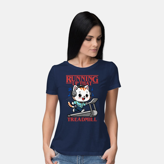 Running Up That Treadmill-Womens-Basic-Tee-Boggs Nicolas