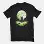 Digi Leaf Moon-Unisex-Basic-Tee-Vallina84
