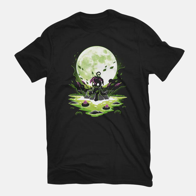Digi Leaf Moon-Mens-Heavyweight-Tee-Vallina84