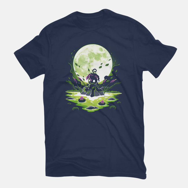 Digi Leaf Moon-Womens-Basic-Tee-Vallina84