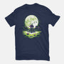 Digi Leaf Moon-Womens-Basic-Tee-Vallina84