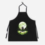 Digi Leaf Moon-Unisex-Kitchen-Apron-Vallina84