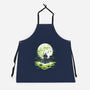 Digi Leaf Moon-Unisex-Kitchen-Apron-Vallina84