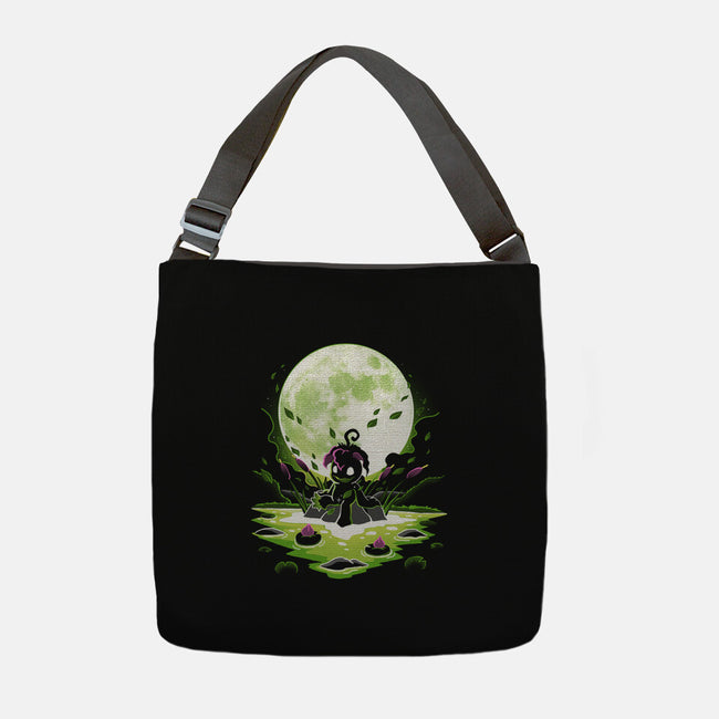 Digi Leaf Moon-None-Adjustable Tote-Bag-Vallina84