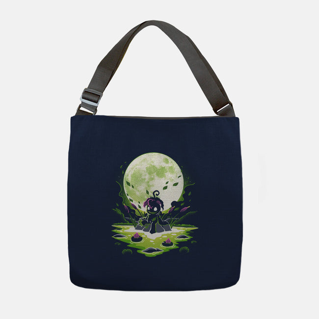 Digi Leaf Moon-None-Adjustable Tote-Bag-Vallina84