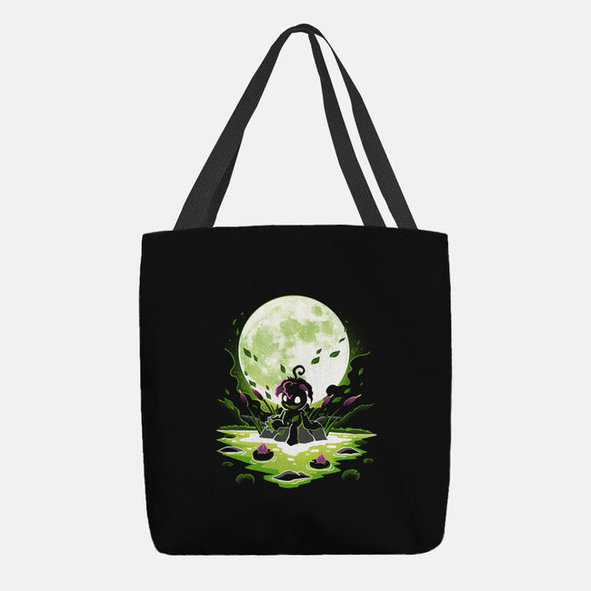 Digi Leaf Moon-None-Basic Tote-Bag-Vallina84