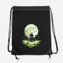 Digi Leaf Moon-None-Drawstring-Bag-Vallina84