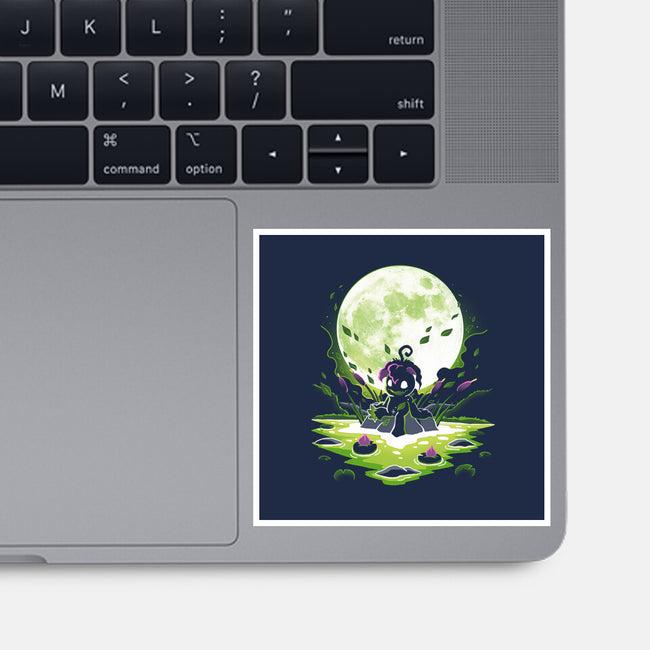 Digi Leaf Moon-None-Glossy-Sticker-Vallina84