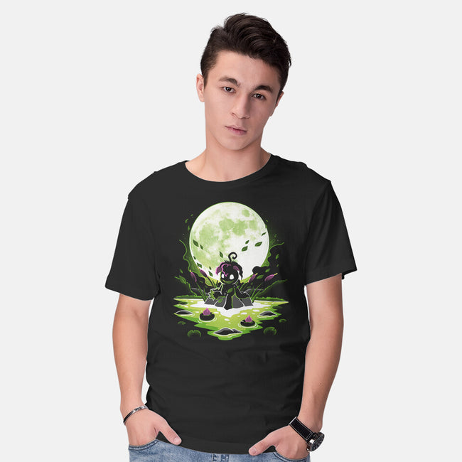 Digi Leaf Moon-Mens-Basic-Tee-Vallina84