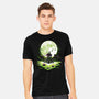 Digi Leaf Moon-Mens-Heavyweight-Tee-Vallina84