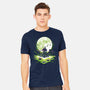 Digi Leaf Moon-Mens-Heavyweight-Tee-Vallina84