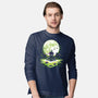 Digi Leaf Moon-Mens-Long Sleeved-Tee-Vallina84