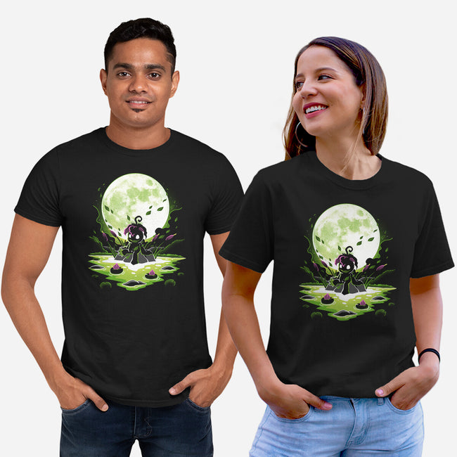 Digi Leaf Moon-Unisex-Basic-Tee-Vallina84