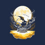 Digi Air moon-Womens-V-Neck-Tee-Vallina84