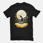 Digi Air moon-Womens-Fitted-Tee-Vallina84