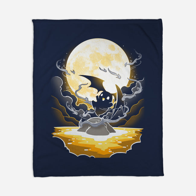 Digi Air moon-None-Fleece-Blanket-Vallina84