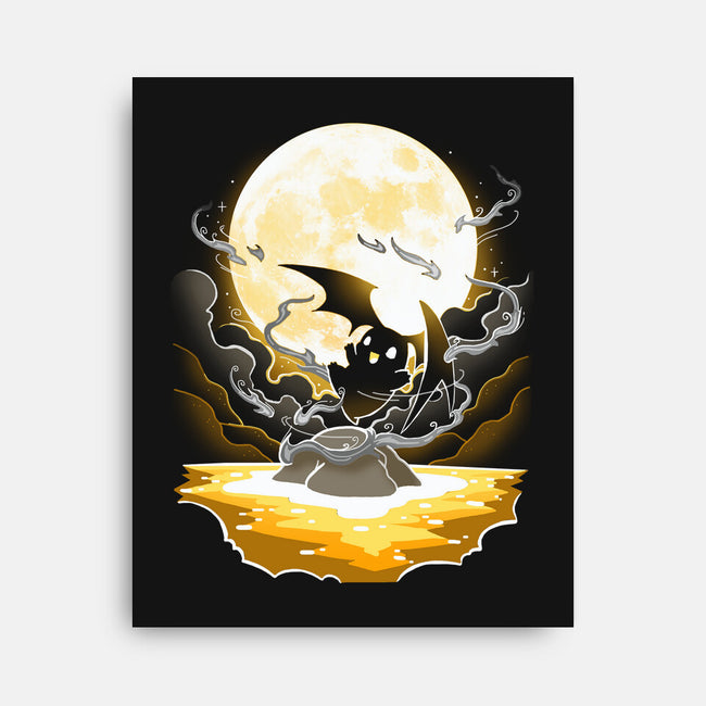 Digi Air moon-None-Stretched-Canvas-Vallina84