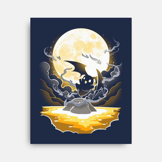 Digi Air moon-None-Stretched-Canvas-Vallina84