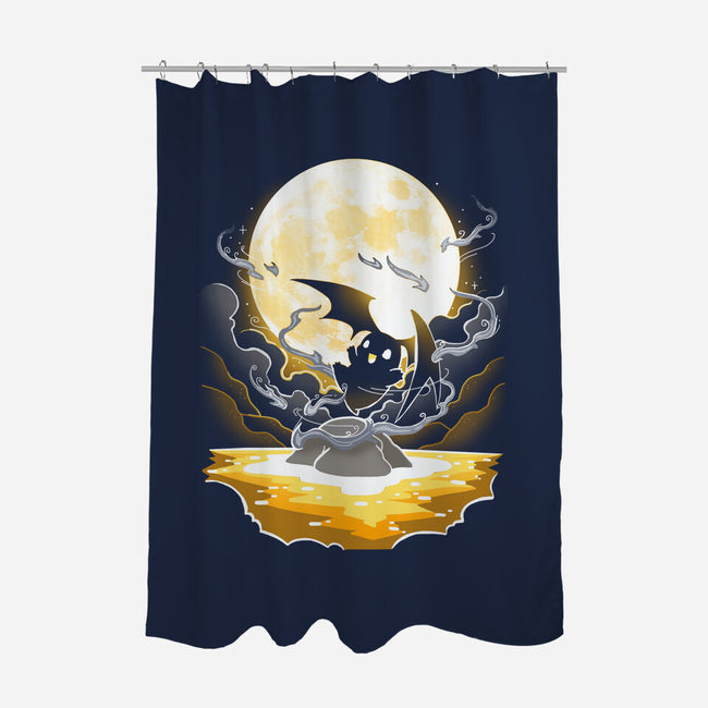 Digi Air moon-None-Polyester-Shower Curtain-Vallina84