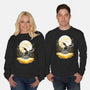 Digi Air moon-Unisex-Crew Neck-Sweatshirt-Vallina84