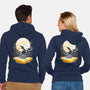 Digi Air moon-Unisex-Zip-Up-Sweatshirt-Vallina84