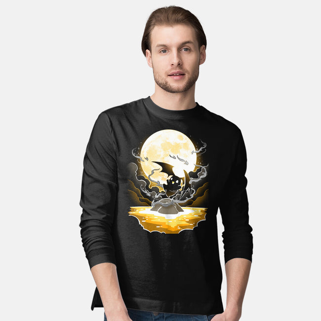 Digi Air moon-Mens-Long Sleeved-Tee-Vallina84