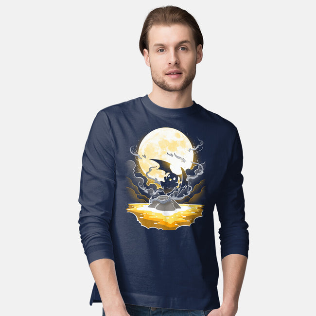Digi Air moon-Mens-Long Sleeved-Tee-Vallina84