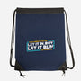 Let It Run-None-Drawstring-Bag-rocketman_art