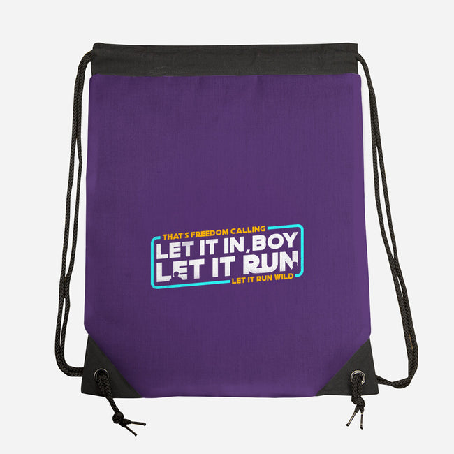 Let It Run-None-Drawstring-Bag-rocketman_art