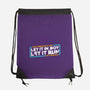 Let It Run-None-Drawstring-Bag-rocketman_art