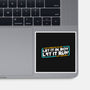 Let It Run-None-Glossy-Sticker-rocketman_art