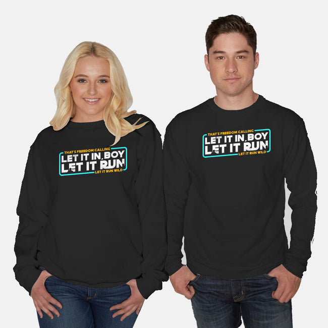 Let It Run-Unisex-Crew Neck-Sweatshirt-rocketman_art