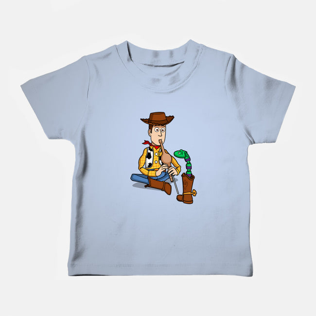 Snake In Boot-Baby-Basic-Tee-jasesa