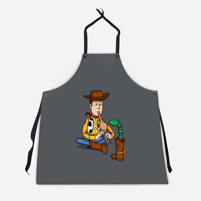 Snake In Boot-Unisex-Kitchen-Apron-jasesa