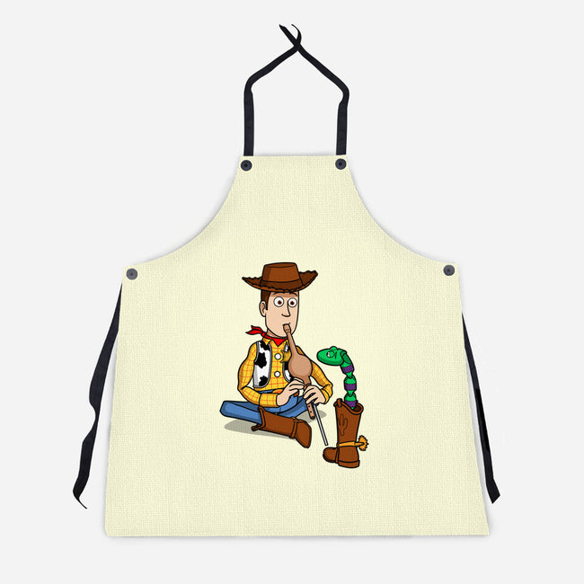 Snake In Boot-Unisex-Kitchen-Apron-jasesa
