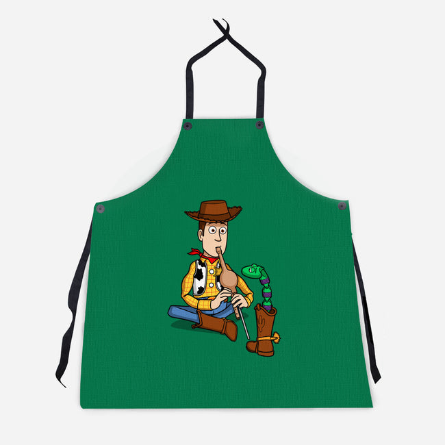 Snake In Boot-Unisex-Kitchen-Apron-jasesa