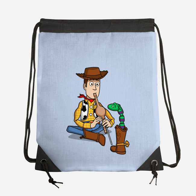 Snake In Boot-None-Drawstring-Bag-jasesa
