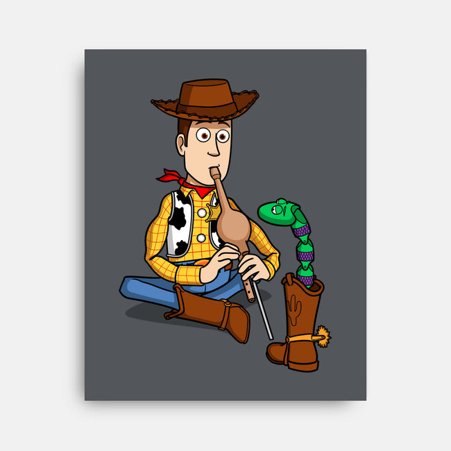 Snake In Boot-None-Stretched-Canvas-jasesa