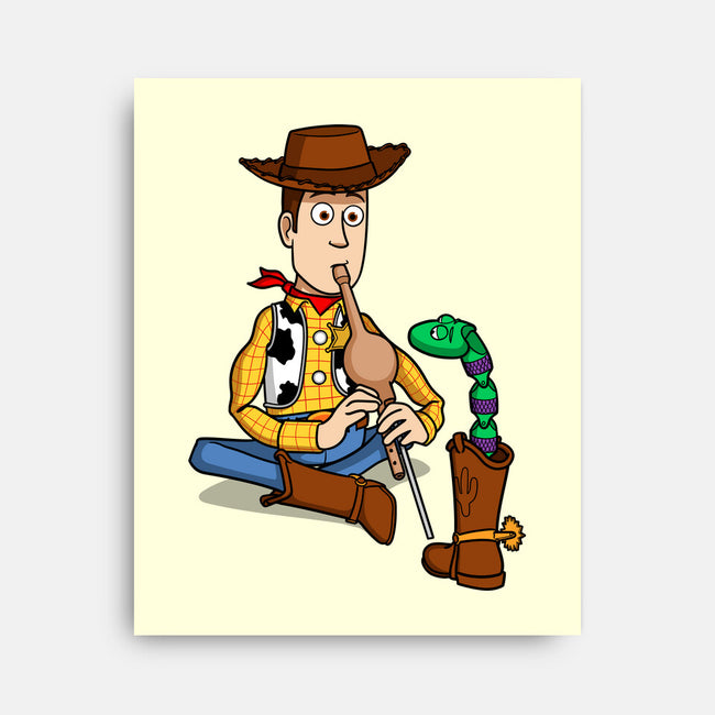 Snake In Boot-None-Stretched-Canvas-jasesa