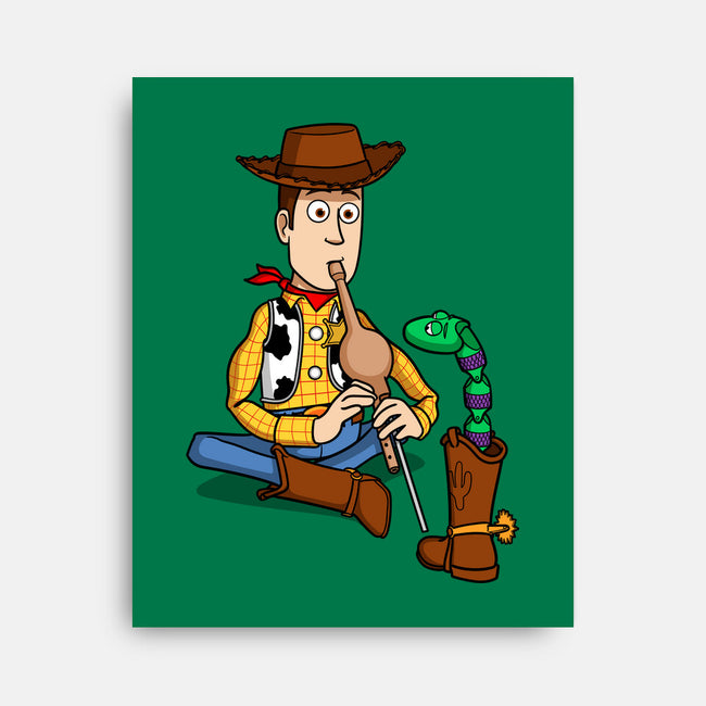 Snake In Boot-None-Stretched-Canvas-jasesa