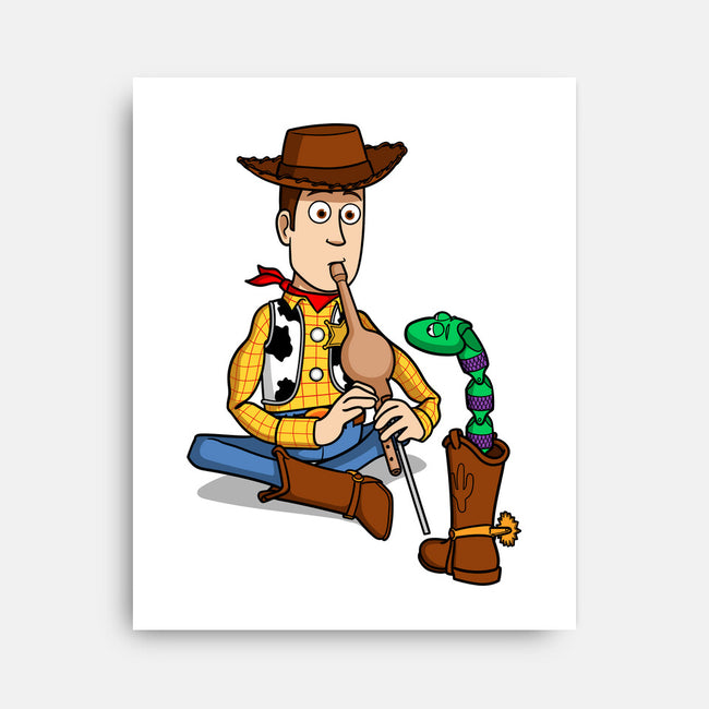Snake In Boot-None-Stretched-Canvas-jasesa