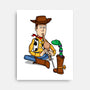 Snake In Boot-None-Stretched-Canvas-jasesa