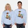 Snake In Boot-Unisex-Crew Neck-Sweatshirt-jasesa