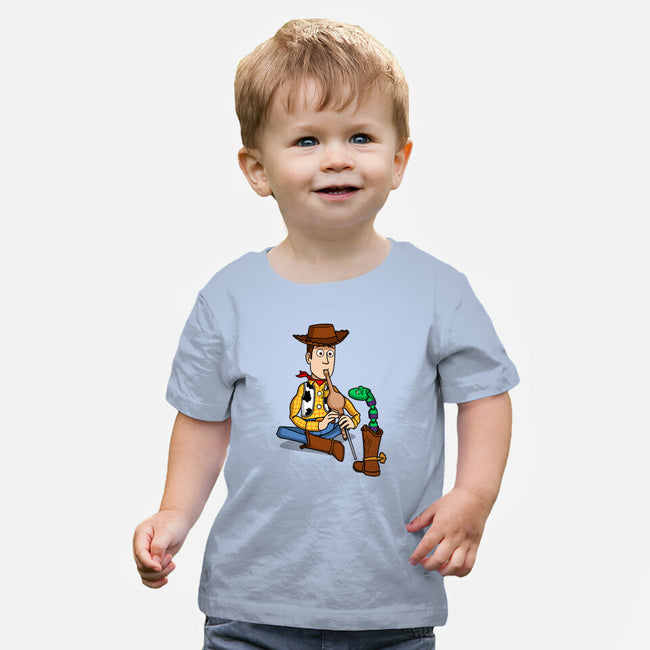 Snake In Boot-Baby-Basic-Tee-jasesa