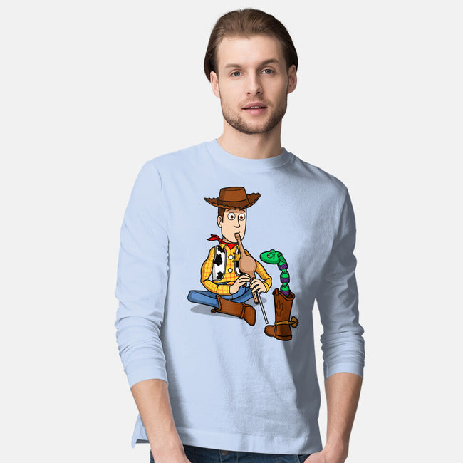 Snake In Boot-Mens-Long Sleeved-Tee-jasesa
