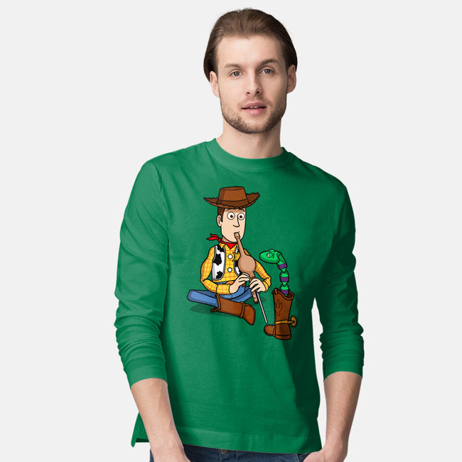 Snake In Boot-Mens-Long Sleeved-Tee-jasesa