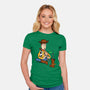 Snake In Boot-Womens-Fitted-Tee-jasesa