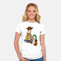 Snake In Boot-Womens-Fitted-Tee-jasesa